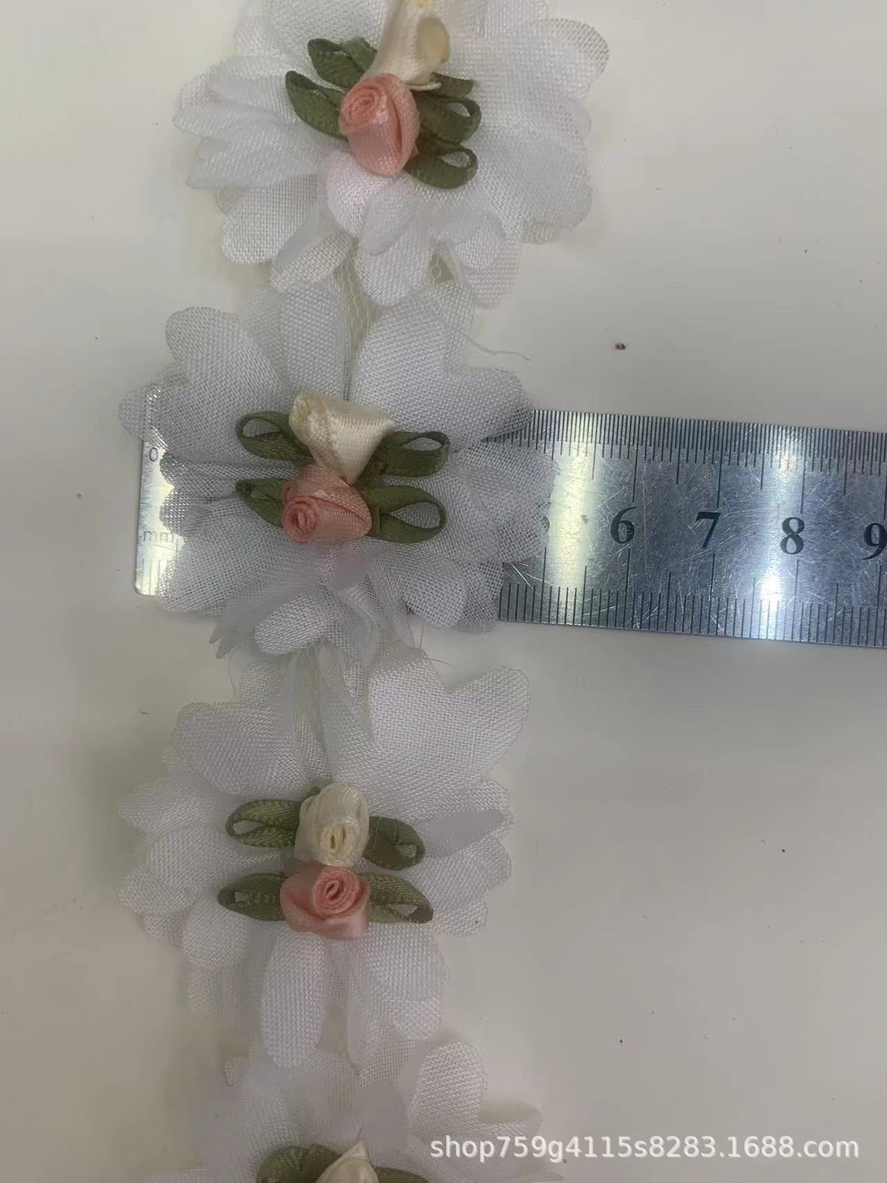 Wholesale 5CM 3D Chiffon Flower Lace Clothing Accessories for Handmade DIY